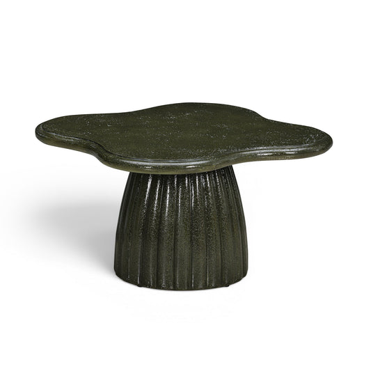 Addison 32" Green Concrete Indoor/Outdoor Coffee Table by TOV Furniture – photo 1 of 5