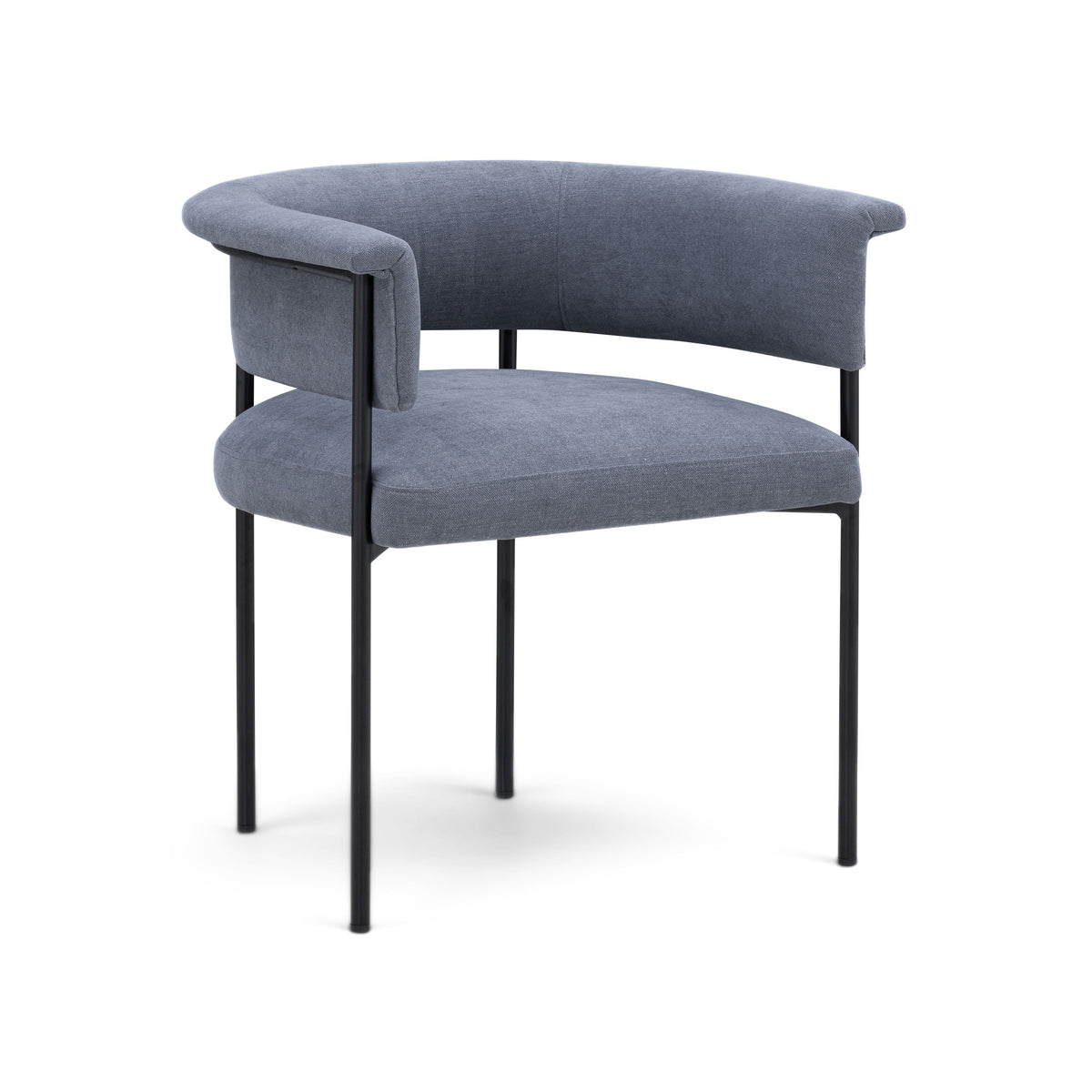 Taylor Blue Performance Chenille Dining Chair by TOV Furniture – photo 1 of 5