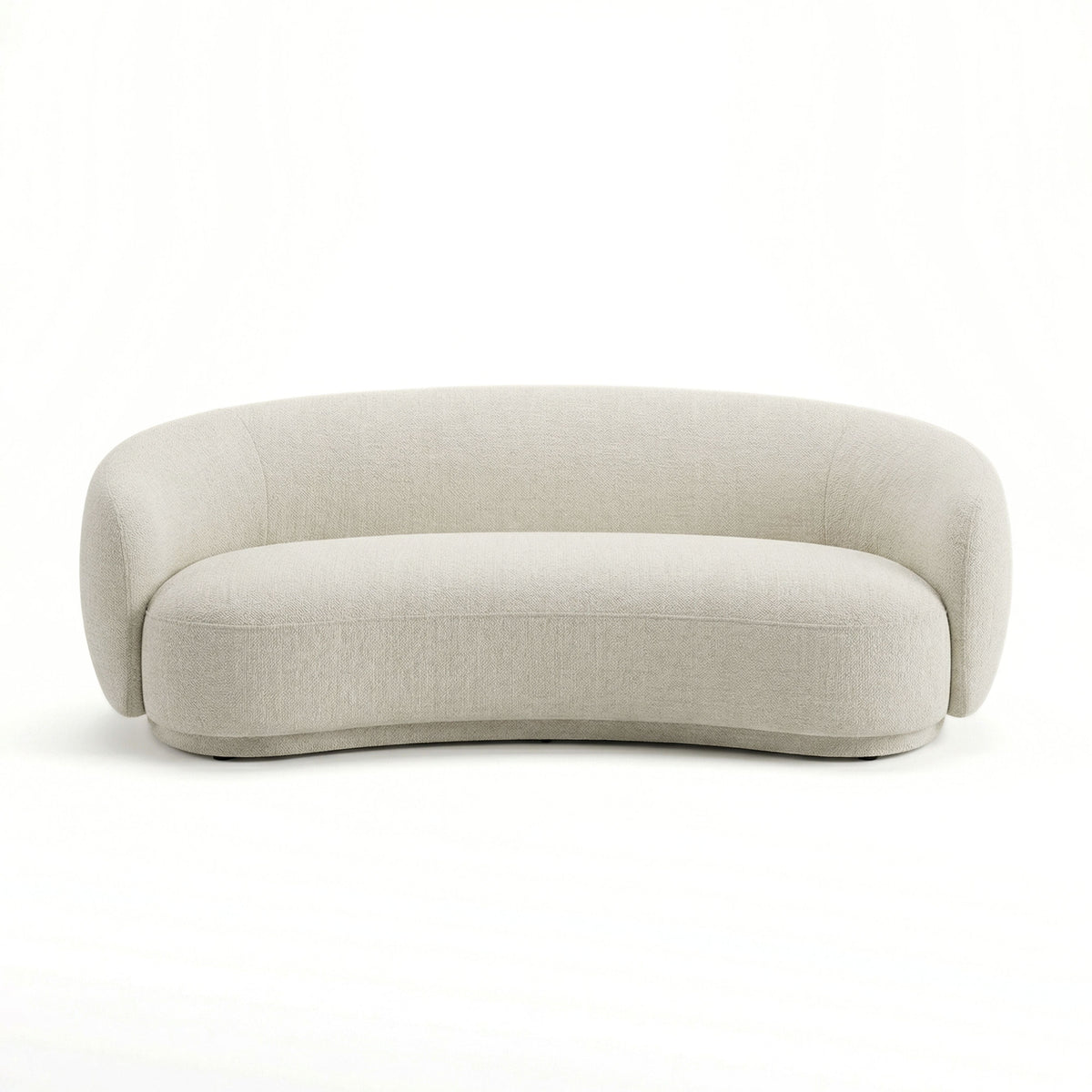 Kendall 90" Cream Textured Chenille Sofa by TOV Furniture – photo 3 of 6
