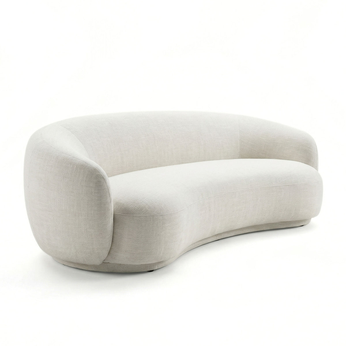 Kendall 90" Cream Textured Chenille Sofa by TOV Furniture – photo 2 of 6