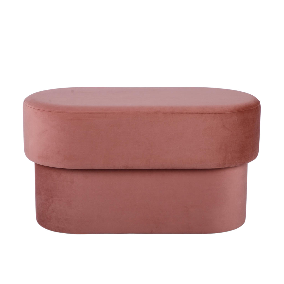 Andrea Salmon Performance Velvet 31" Storage Bench by TOV Furniture – photo 1 of 8