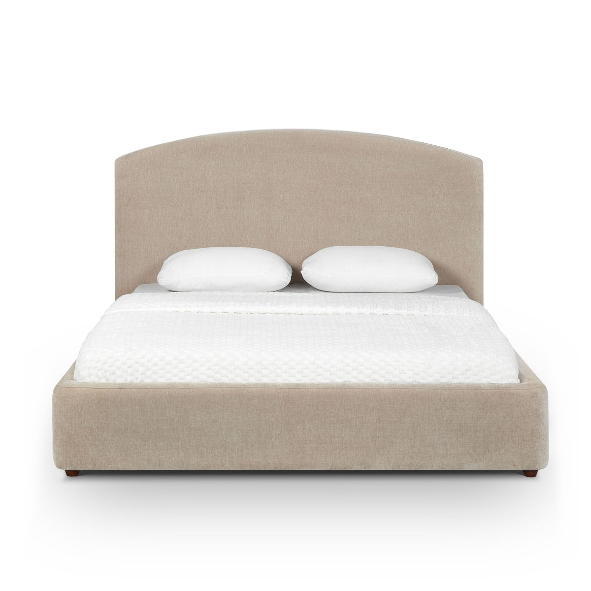 Leah Taupe Performance Chenille Queen Bed by TOV Furniture – photo 1 of 10