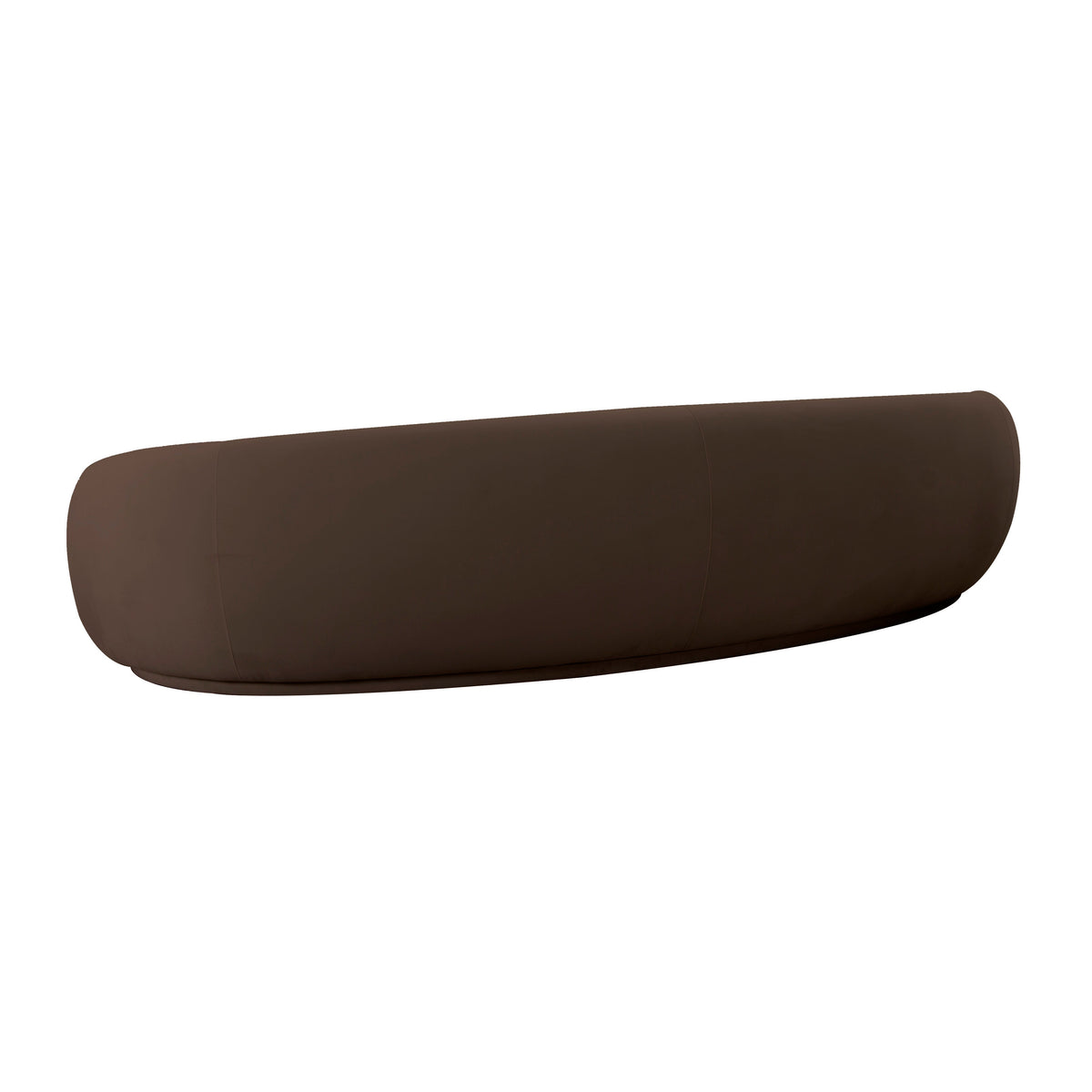 Kendall Chocolate Brown Performance Velvet 120 Inch Sofa by TOV Furniture – photo 4 of 6