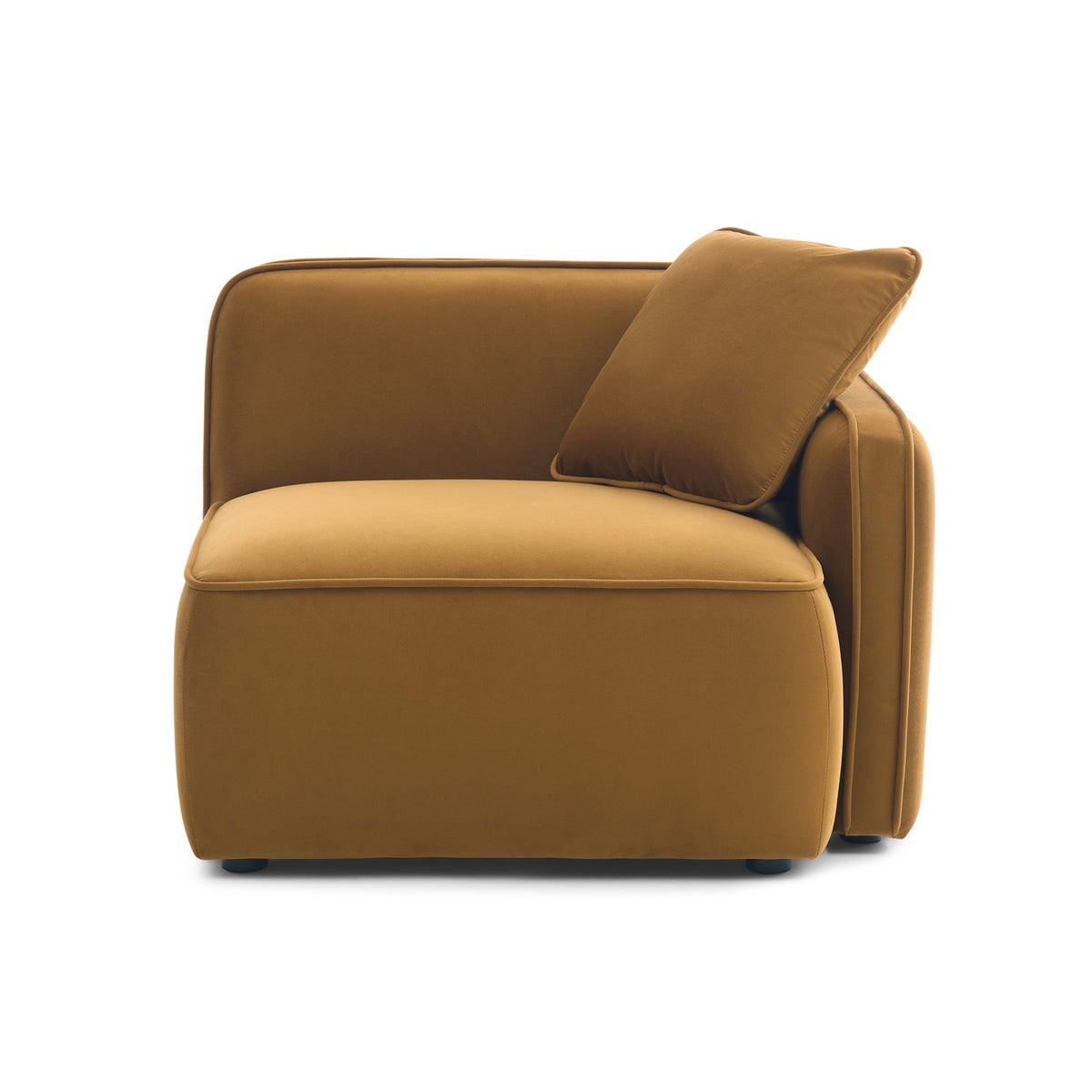 Travie Honey Performance Velvet RAF Corner Chair by TOV Furniture – photo 2 of 5
