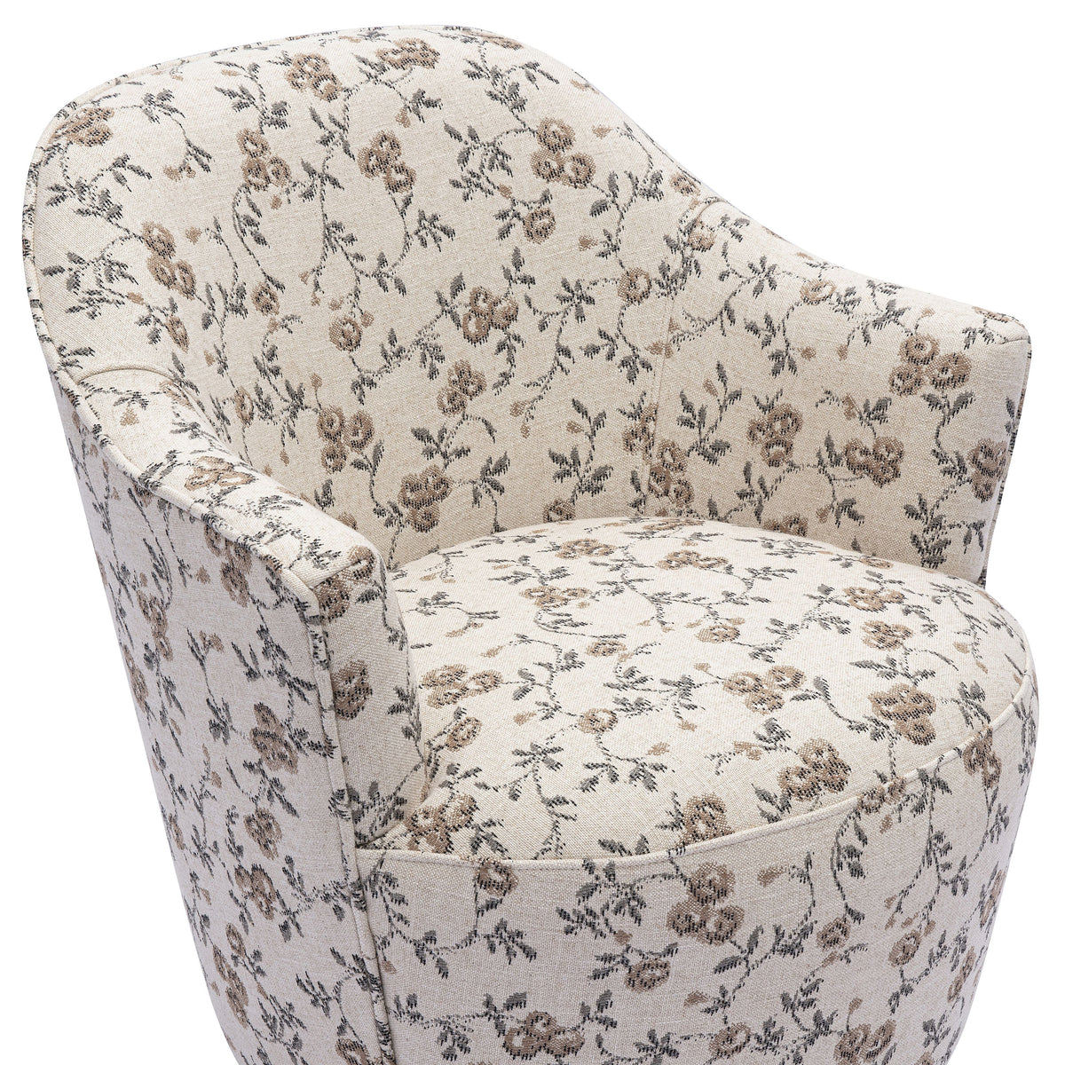 Skyla Swivel Accent Chair in Beige Floral by TOV Furniture – photo 6 of 7