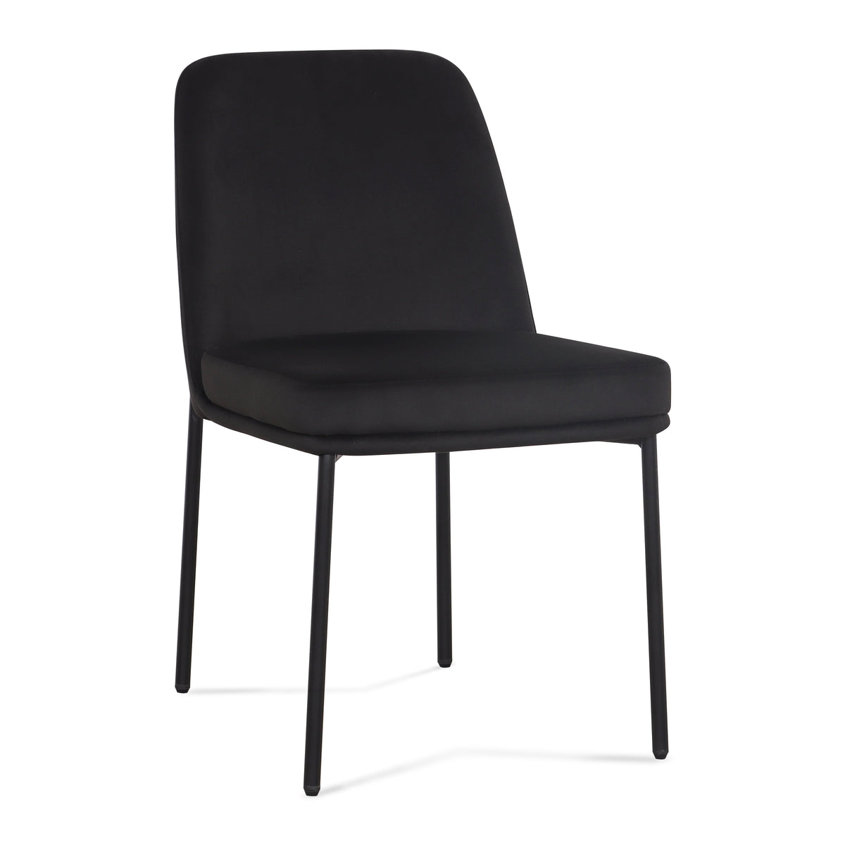 Sydney Black Performance Velvet Dining Chair - Set of 2 by TOV Furniture – photo 3 of 7