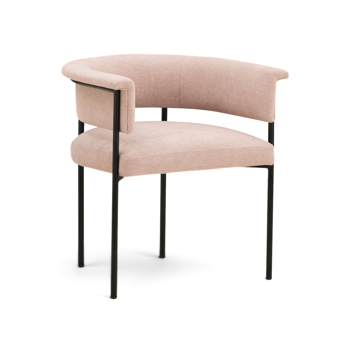 Taylor Light Pink Performance Chenille Dining Chair by TOV Furniture – photo 1 of 6