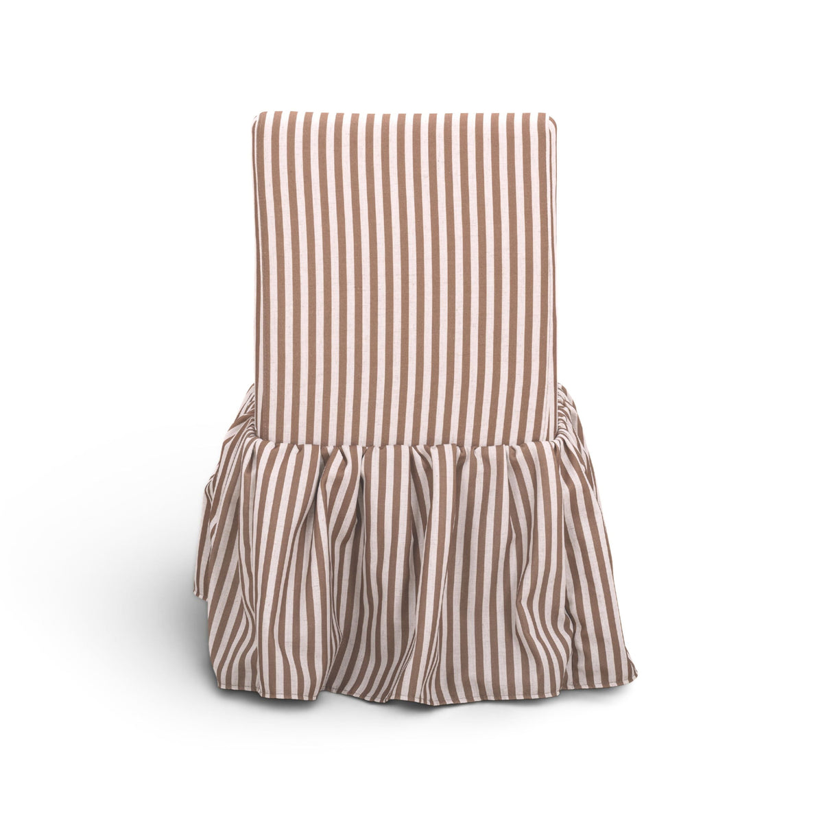 Gertrude Brown Striped Linen Dining Chair by TOV Furniture – photo 5 of 7