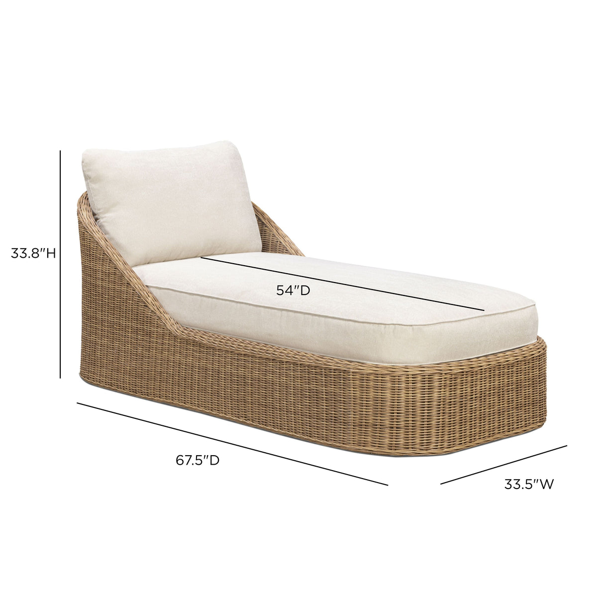 Axel Cream Boucle Outdoor Lounge Chair by TOV Furniture – photo 6 of 6