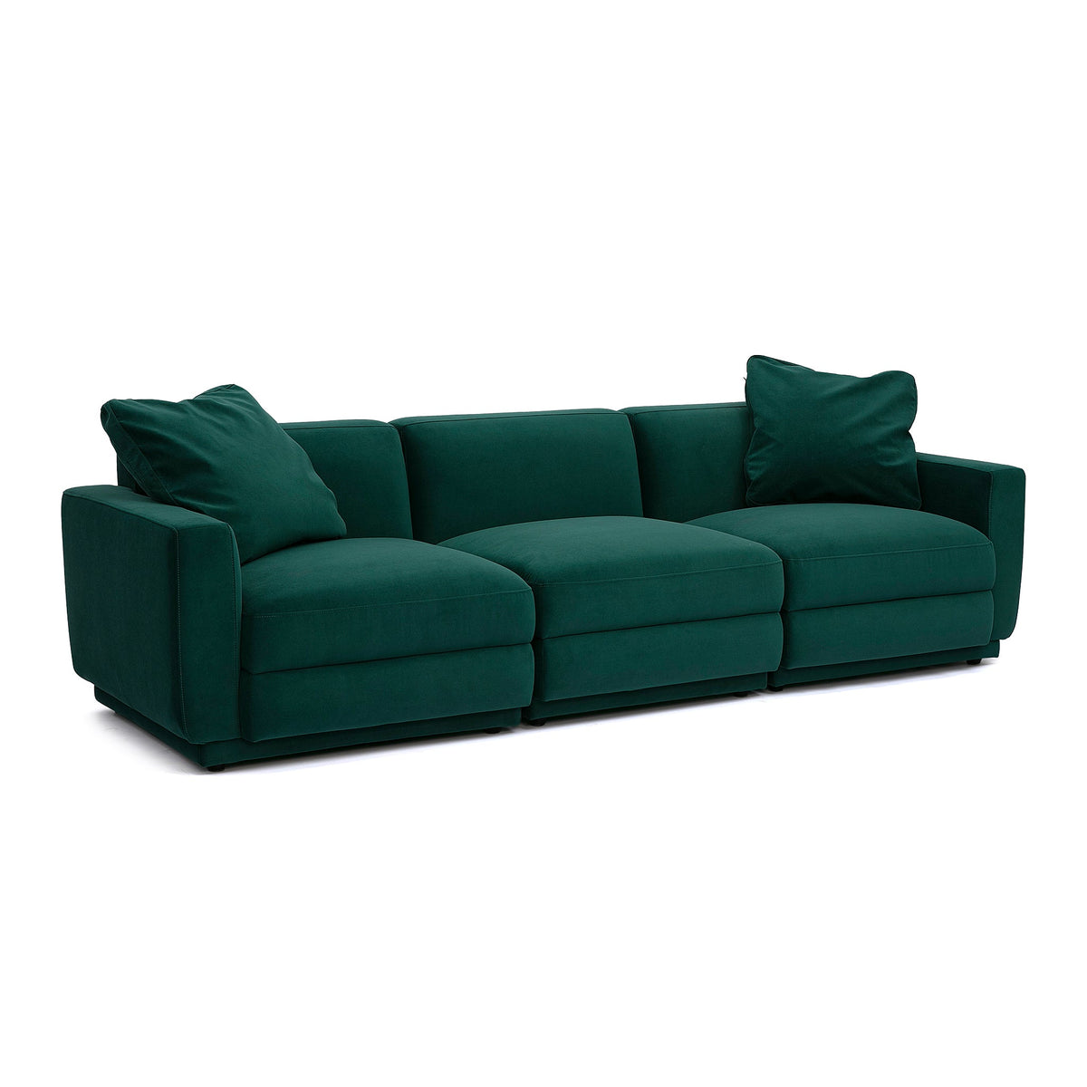 Perry Deep Green Performance Velvet Modular Sofa by TOV Furniture – photo 9 of 10