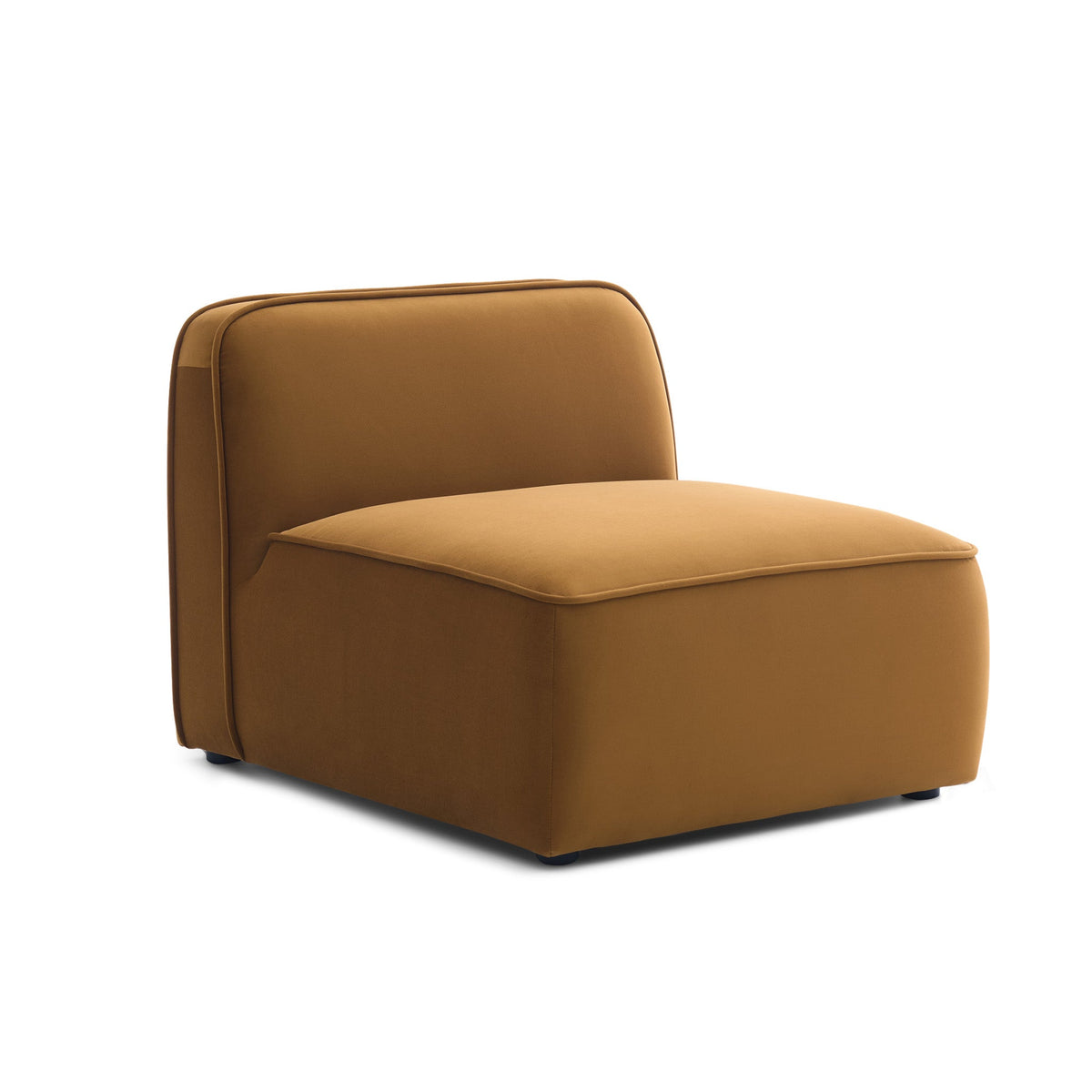 Travie Honey Performance Velvet Armless Chair by TOV Furniture – photo 1 of 5