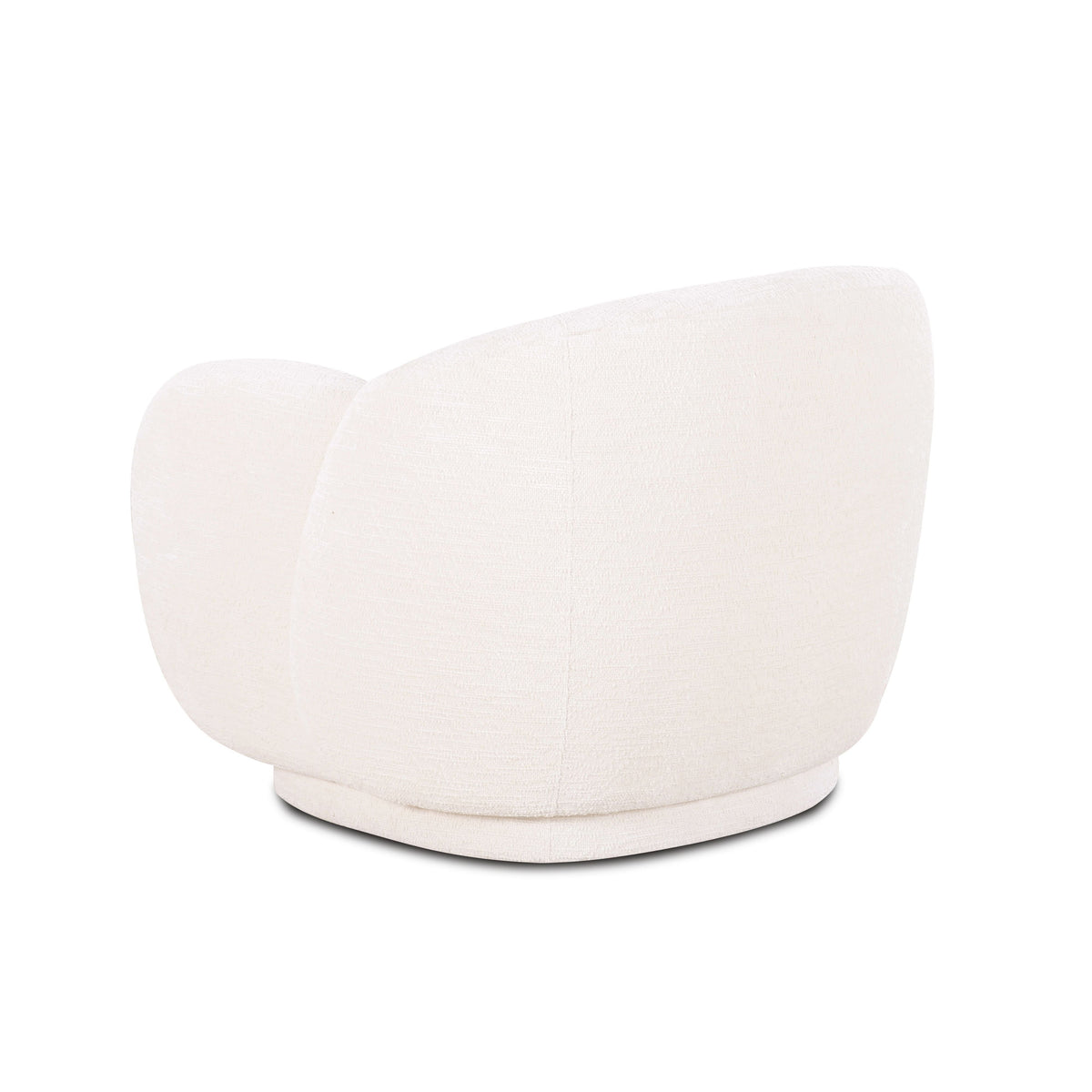 Misty Cream Textured Knubby Fabric Accent Chair by TOV Furniture – photo 4 of 8