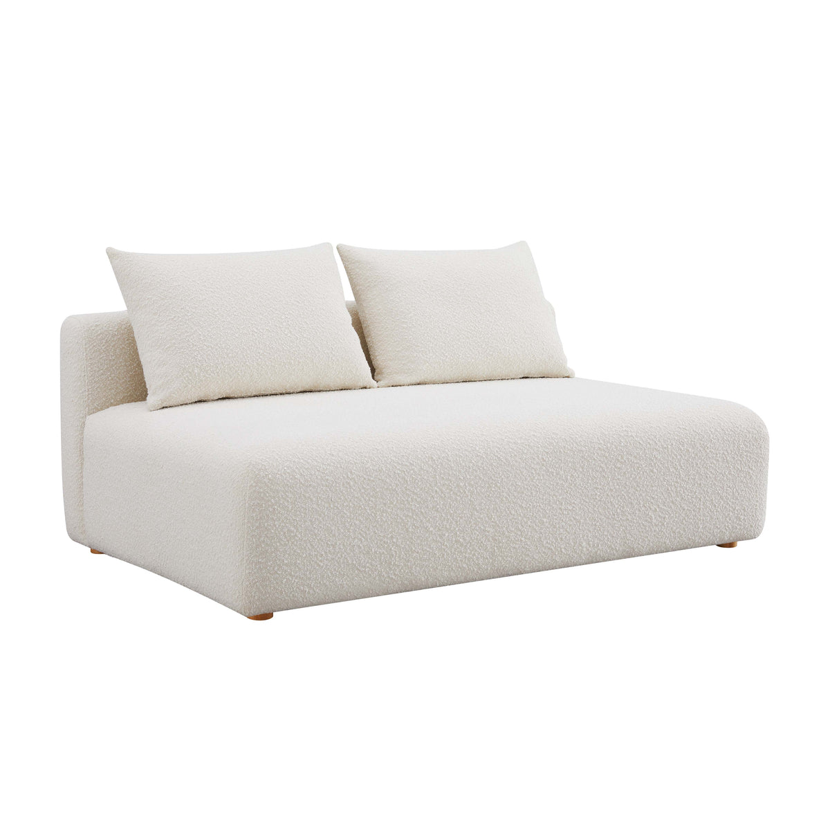Hangover 64" Cream Performance Boucle Modular Loveseat by TOV Furniture – photo 1 of 4