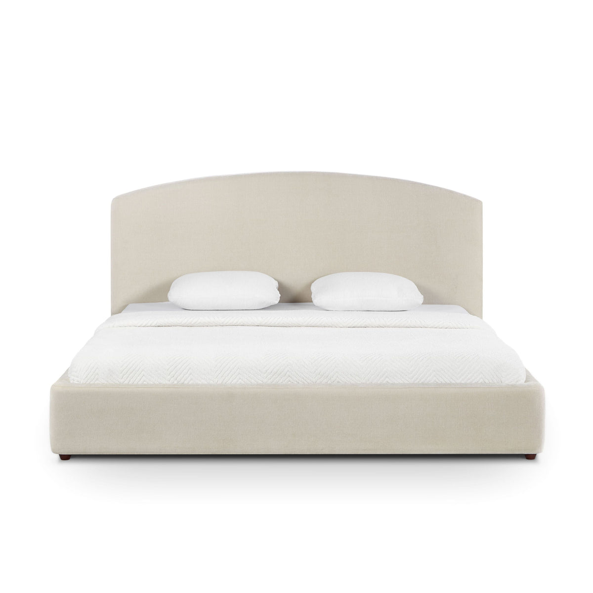 Leah Cream Performance Chenille King Bed by TOV Furniture – photo 1 of 11