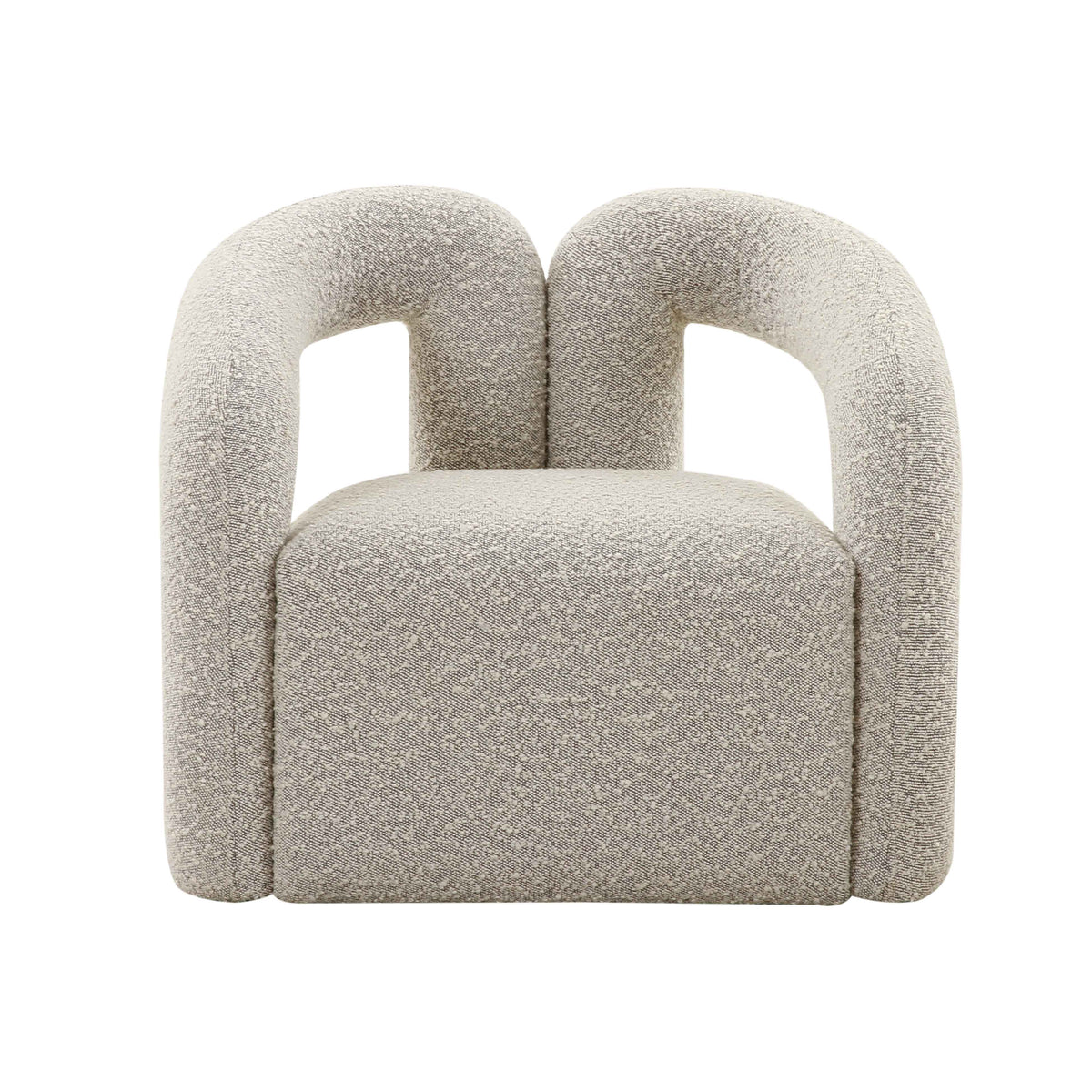 Jenn Grey Speckled Performance Boucle Accent Chair by TOV Furniture – photo 1 of 5
