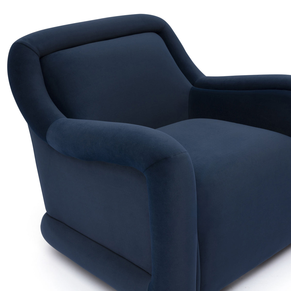 Charli Dark Blue Performance Velvet Accent Chair by TOV Furniture – photo 4 of 6