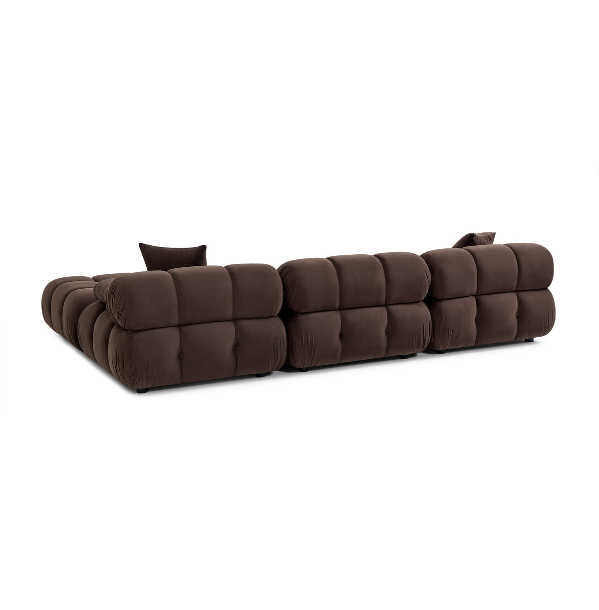 Calliope Dark Brown Performance Velvet 4-piece Modular Sectional by TOV Furniture – photo 4 of 9