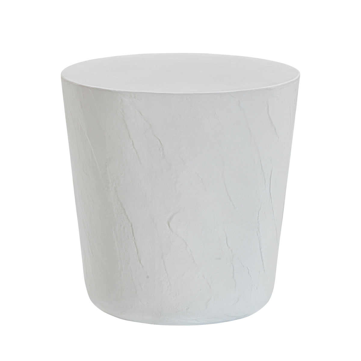 Margot Light Grey Faux Plaster Indoor/Outdoor Concrete Stool by TOV Furniture – photo 1 of 7