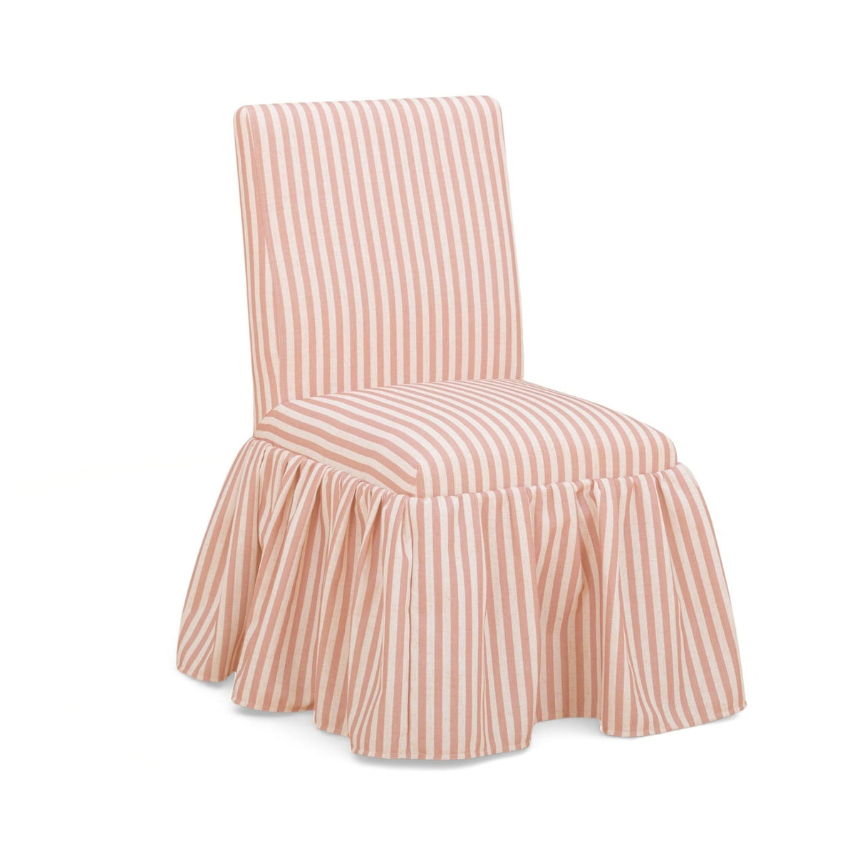 Gertrude Pink Striped Performance Linen Dining Chair by TOV Furniture – photo 1 of 6