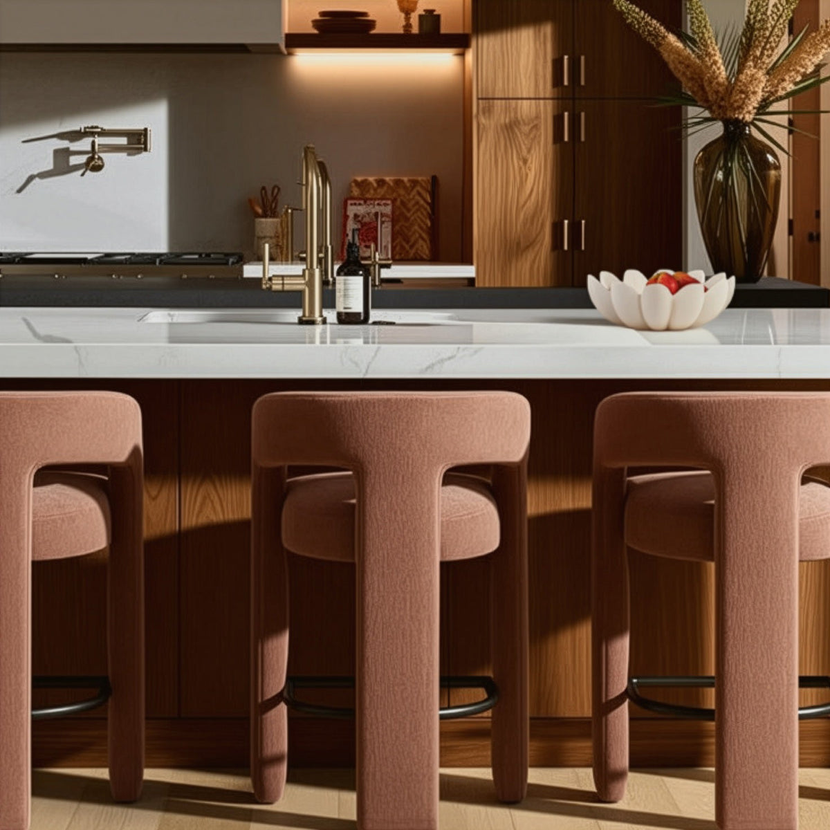 Malone Performance Chenille Stool by TOV Furniture – several options shown