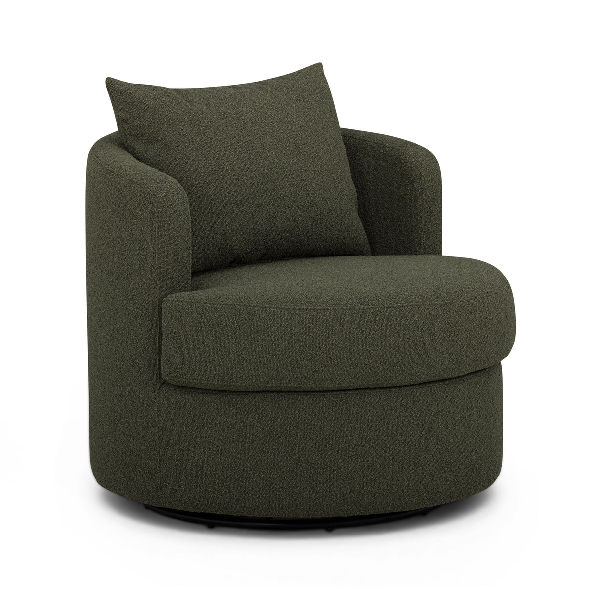 Silvi Kale Green Performance Boucle Swivel Chair by TOV Furniture – photo 1 of 8