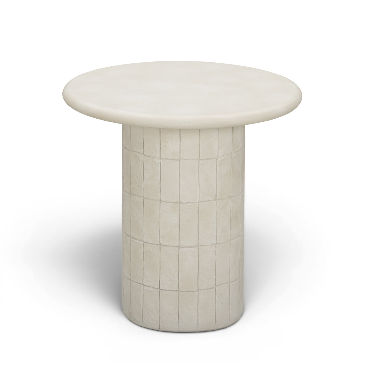 Fafo Beige Indoor/Outdoor Concrete Side Table by TOV Furniture – photo 2 of 5