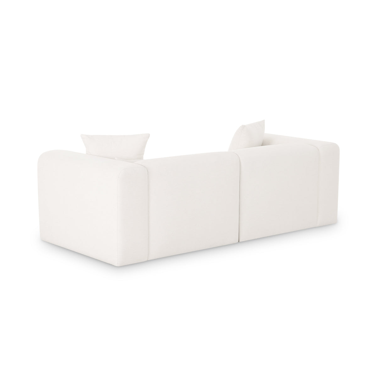 Tarra 86" Cream Performance Chenille Modular Loveseat by TOV Furniture – photo 3 of 5