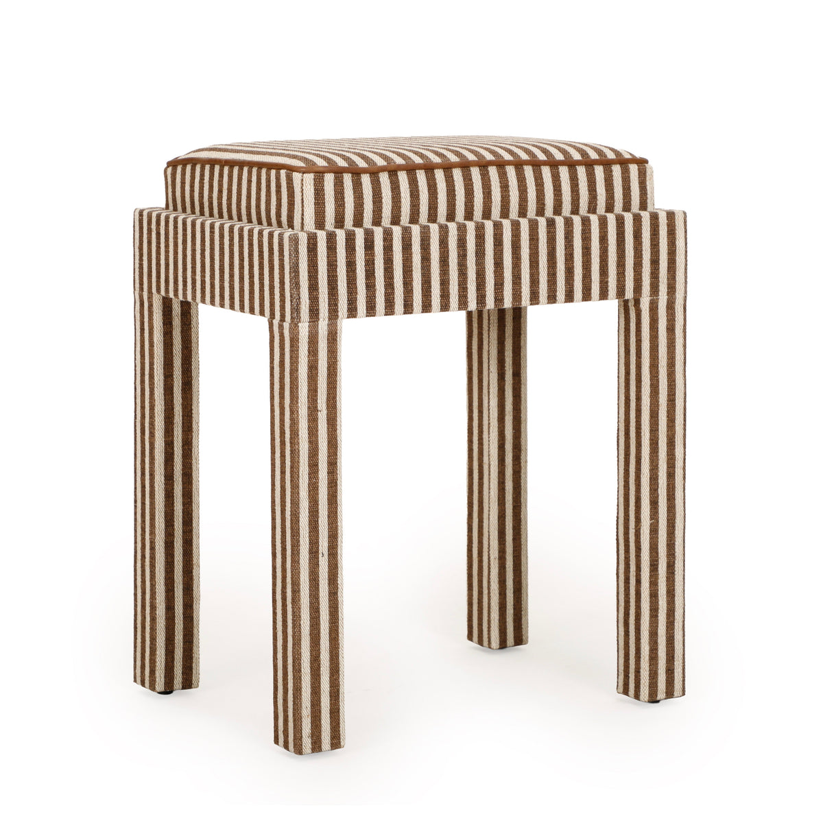 Kora Brown Cotton Jute Stool by TOV Furniture – photo 1 of 7