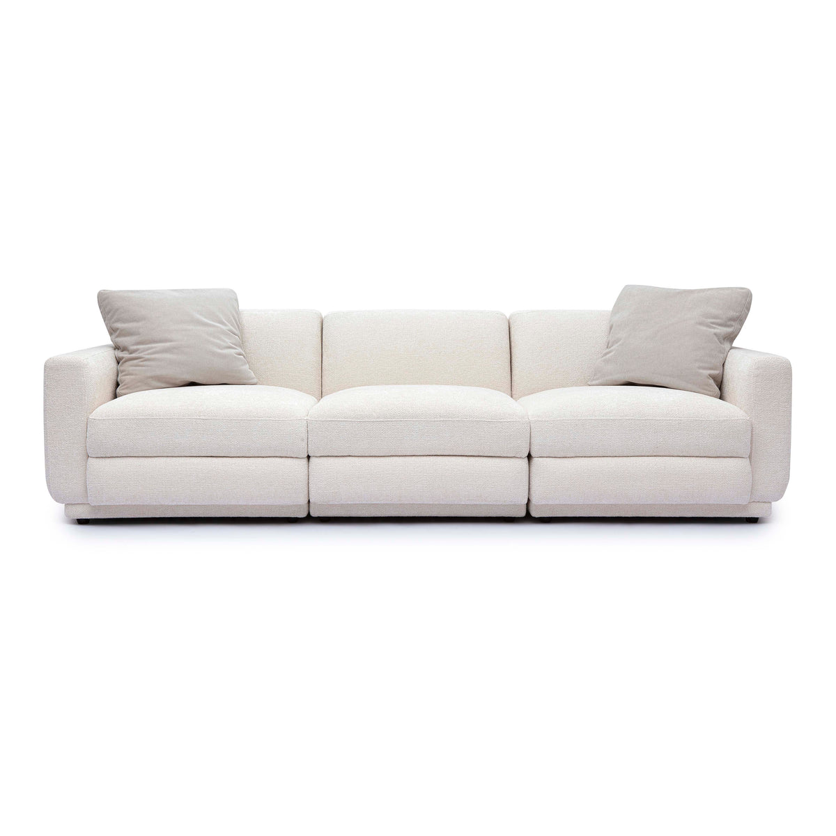 Perry 96" Cream Performance Chenille Modular Sofa by TOV Furniture – photo 1 of 10