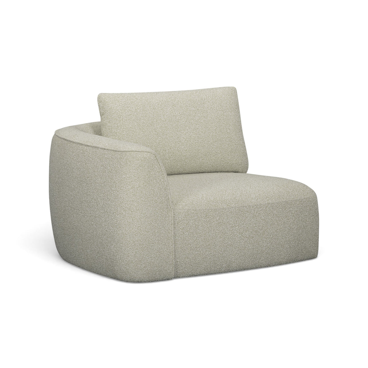 Noor XL 47" Modular Corner Chair in Wheat / LAF by TOV Furniture – photo 1 of 6