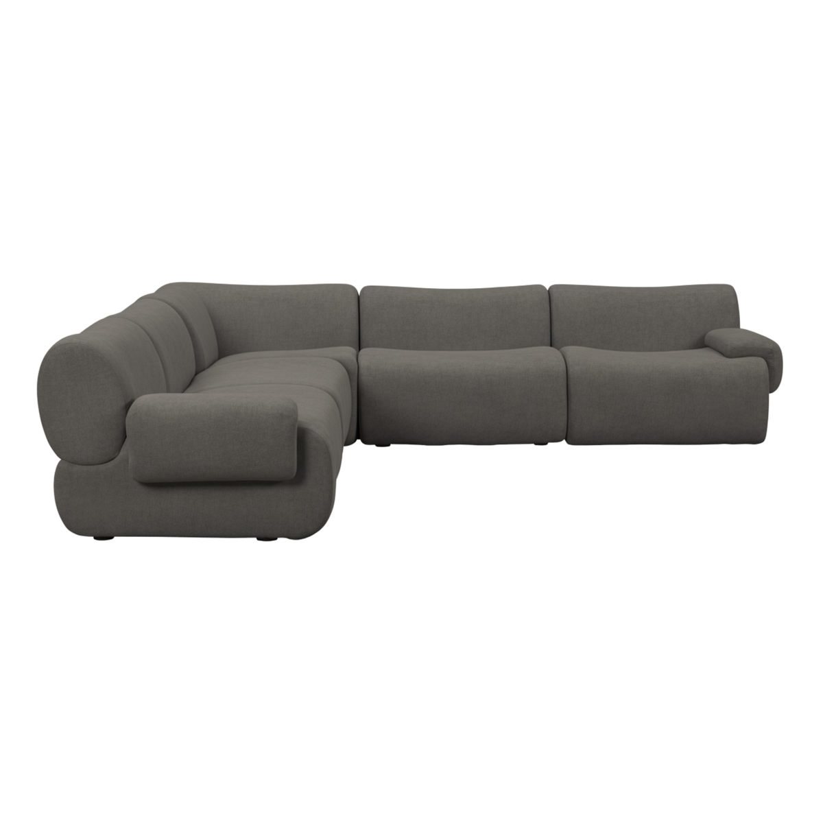 Zenith Grey Upcycled Contract-Grade Fabric Modular Sectional by TOV Furniture – photo 2 of 9