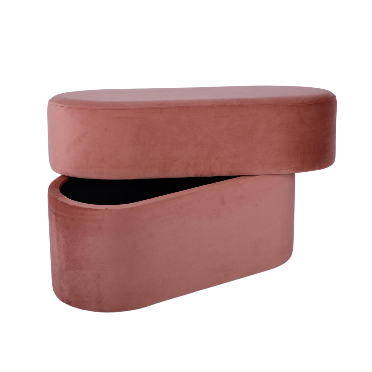 Andrea Salmon Performance Velvet 31" Storage Bench by TOV Furniture – photo 4 of 8