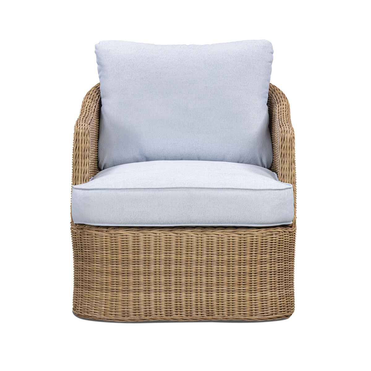 Axel Blue Boucle Outdoor Accent Chair by TOV Furniture – photo 3 of 7