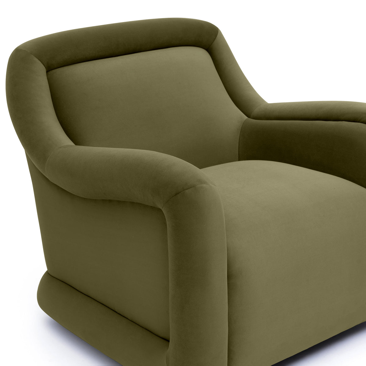 Charli Olive Green Performance Velvet Accent Chair by TOV Furniture – photo 3 of 6