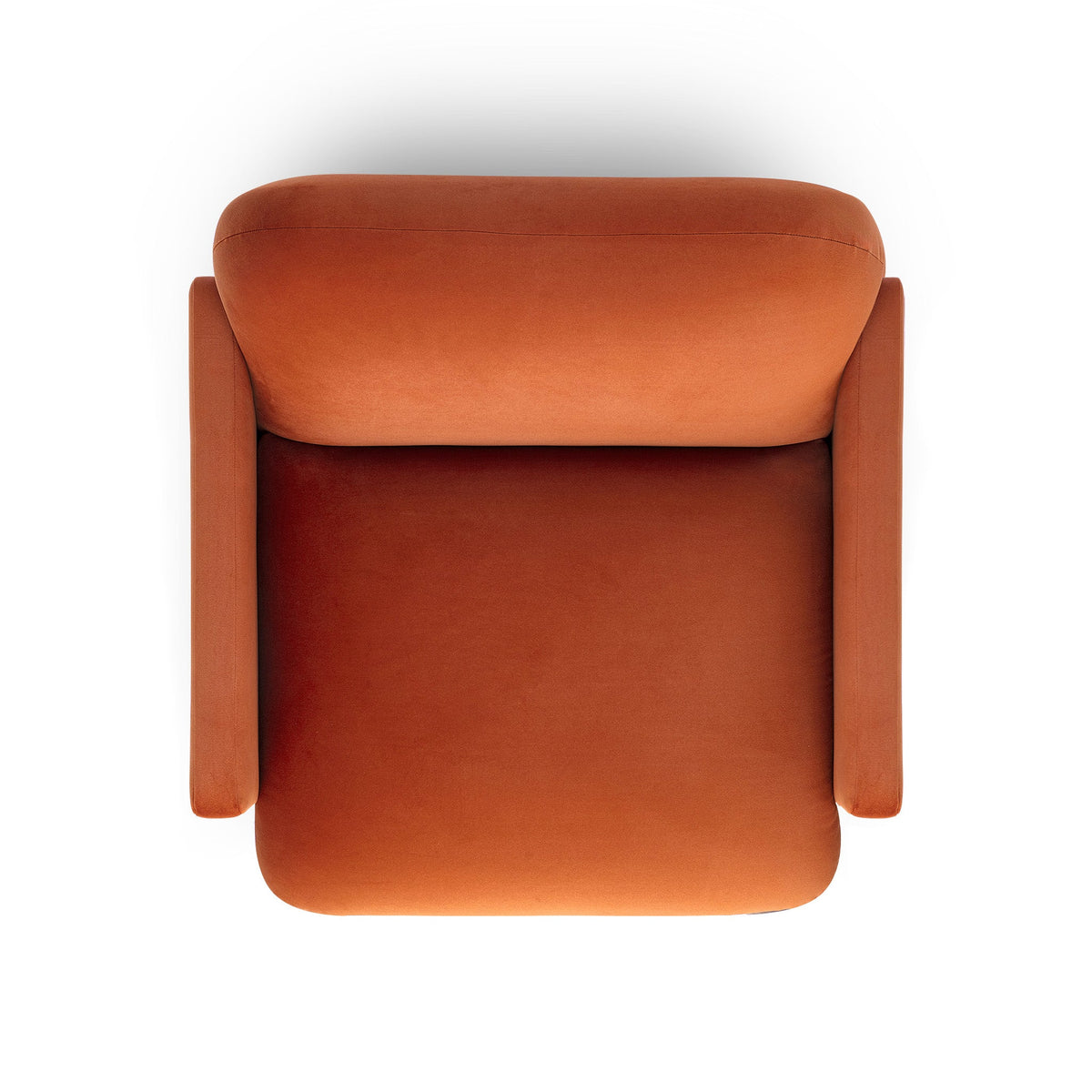 Azalea Rust Orange Performance Velvet Accent Chair by TOV Furniture – photo 4 of 6