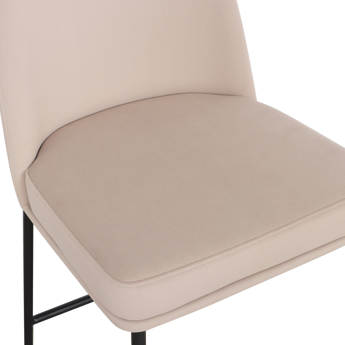 Sydney Taupe Performance Velvet Counter Stool - Set of 2 by TOV Furniture – photo 5 of 8