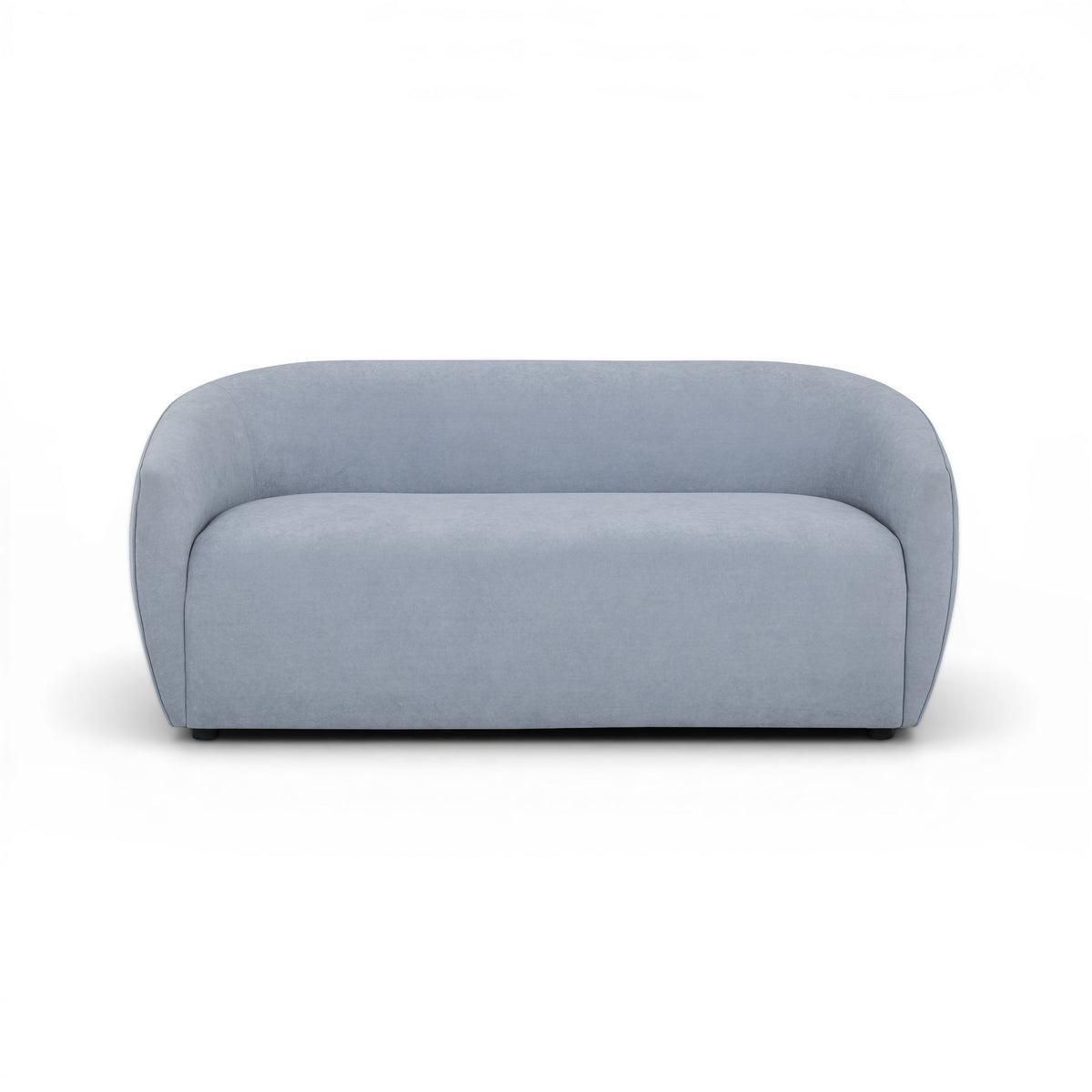 Jordan 70" Baby Blue Textured Velvet Performance Loveseat by TOV Furniture – photo 1 of 6