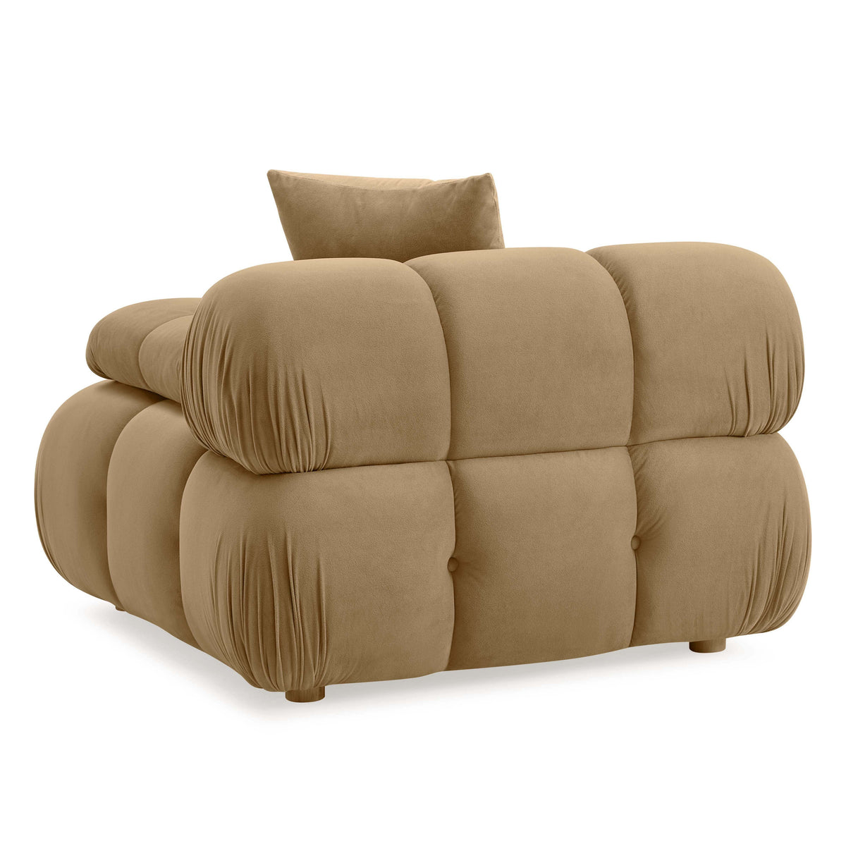 Calliope Cafe Au Lait Performance Velvet Modular Corner Chair by TOV Furniture – photo 4 of 6