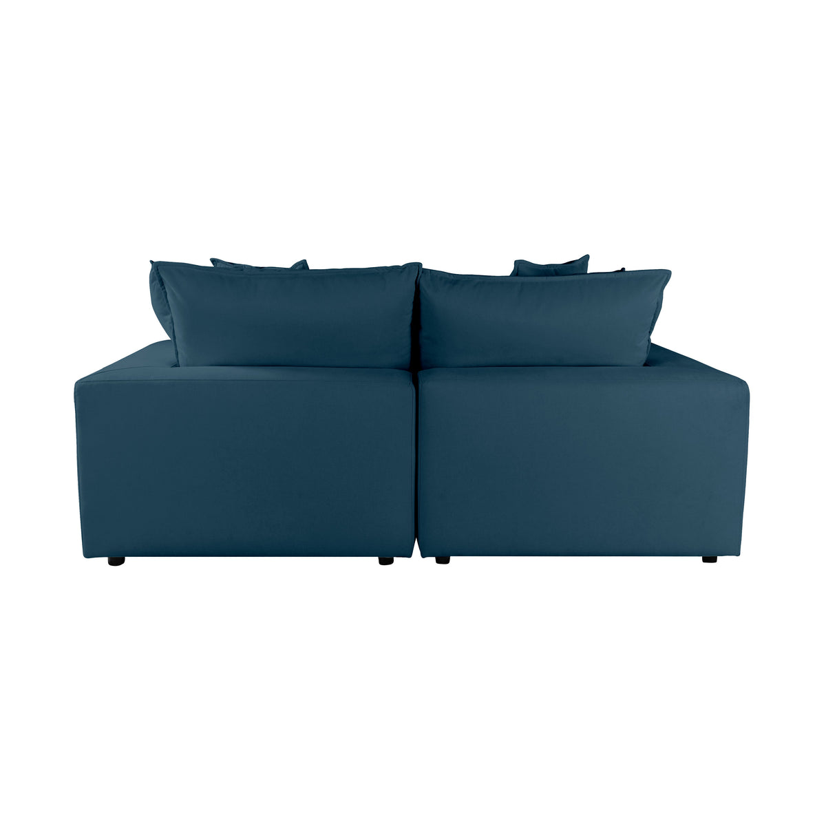 Cali 80" Navy Performance Fabric Modular Loveseat by TOV Furniture – photo 6 of 7