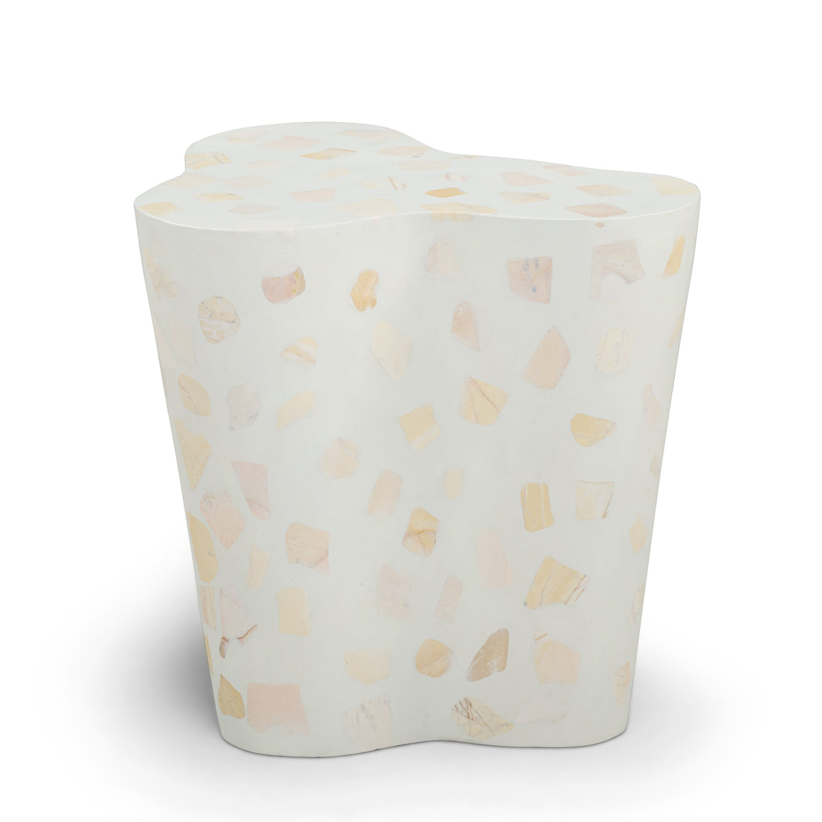 Slab Light Green Terrazzo Indoor/Outdoor Side Table by TOV Furniture – photo 1 of 8