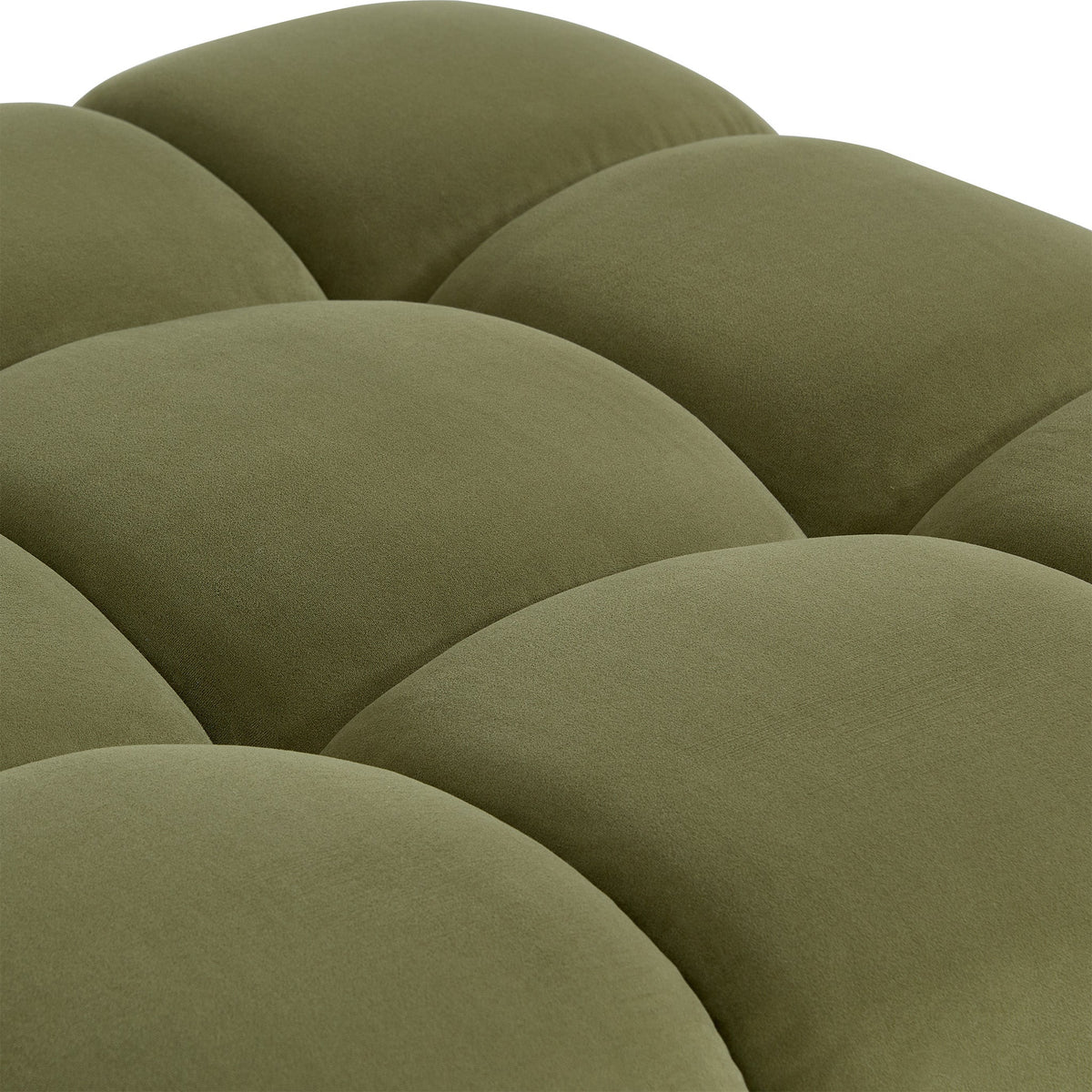 Calliope Olive Green Performance Velvet Modular Armless Chair by TOV Furniture – photo 4 of 5