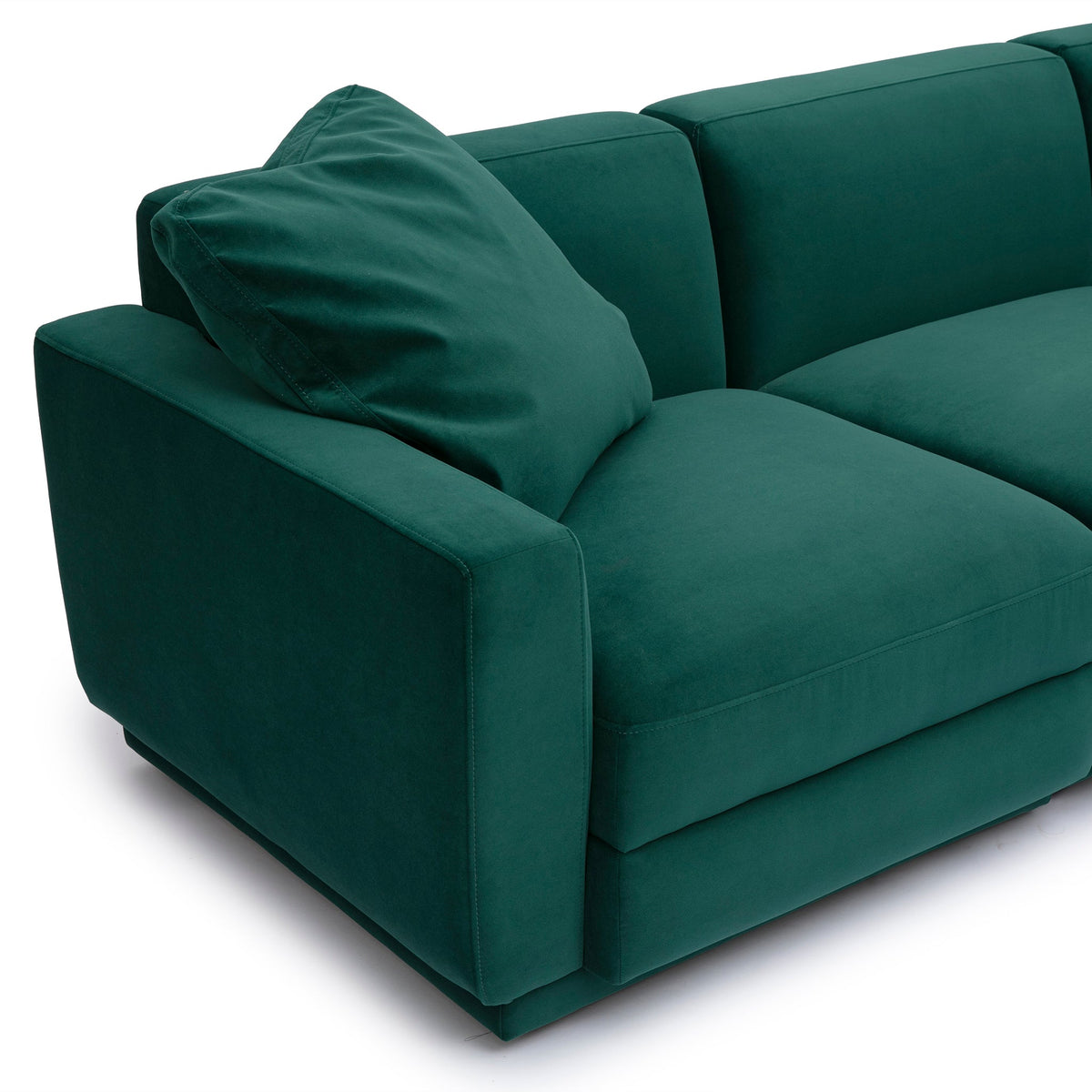 Perry Deep Green Performance Velvet Modular U-Sectional by TOV Furniture – photo 3 of 6