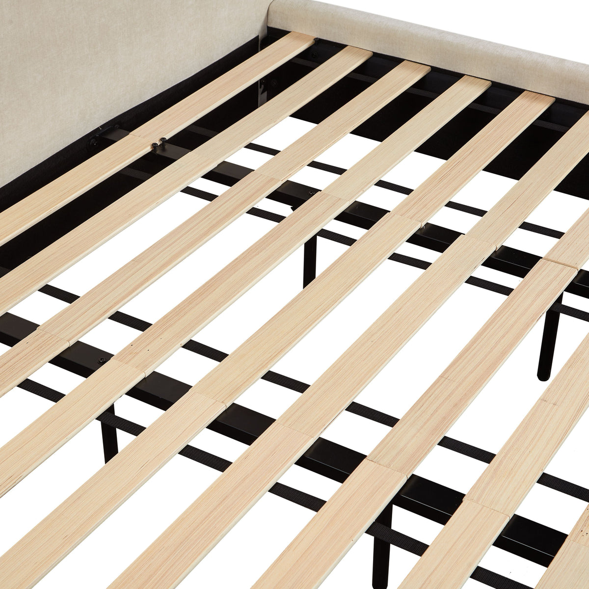 Leah Cream Performance Chenille King Bed by TOV Furniture – photo 7 of 11