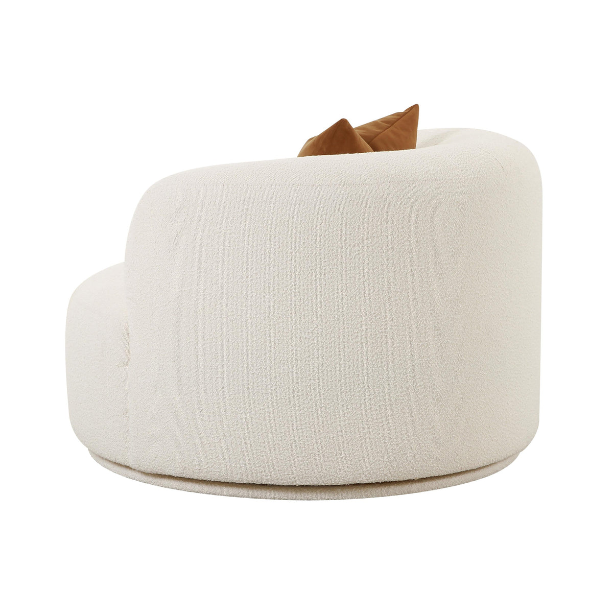 Fickle Cream Boucle Swivel Accent Chair by TOV Furniture – photo 4 of 8