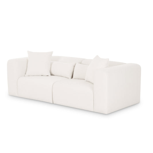 Tarra 86" Cream Performance Chenille Modular Loveseat by TOV Furniture – photo 2 of 5