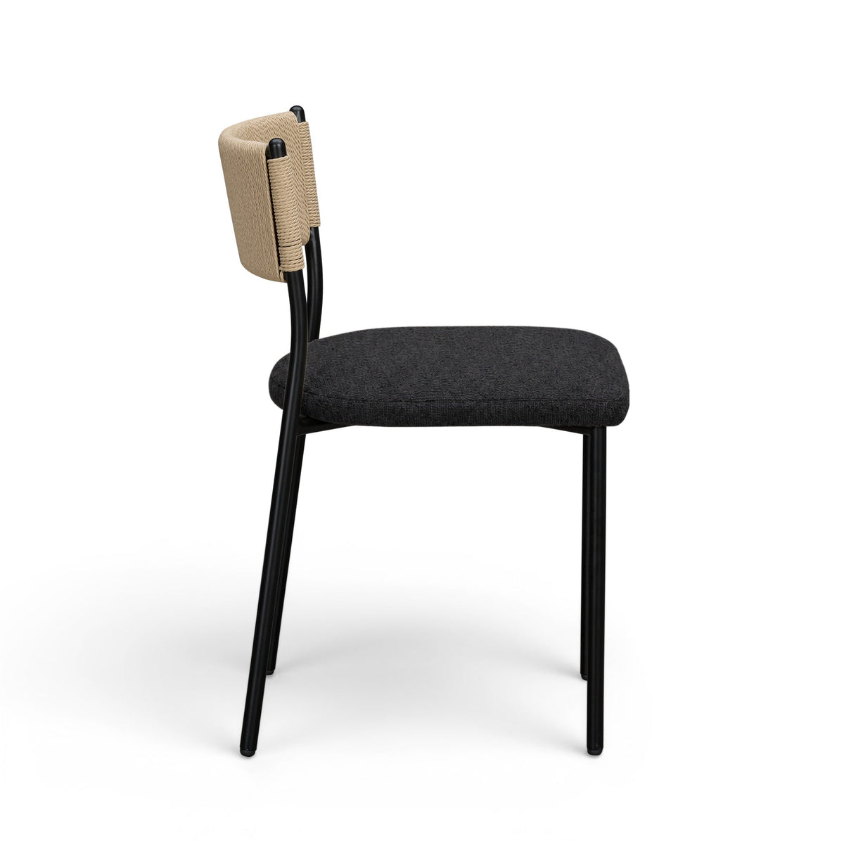 Celine Black Performance Boucle Dining Chair - Set of 2 by TOV Furniture – photo 5 of 7