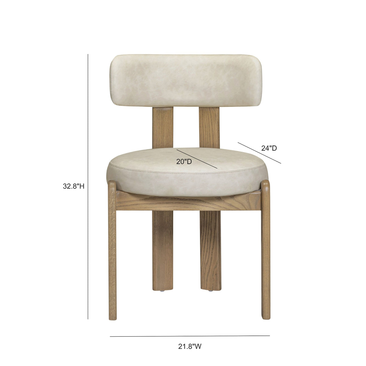 Odessa Performance Dining Chair in Cream / 33" by TOV Furniture – photo 7 of 7