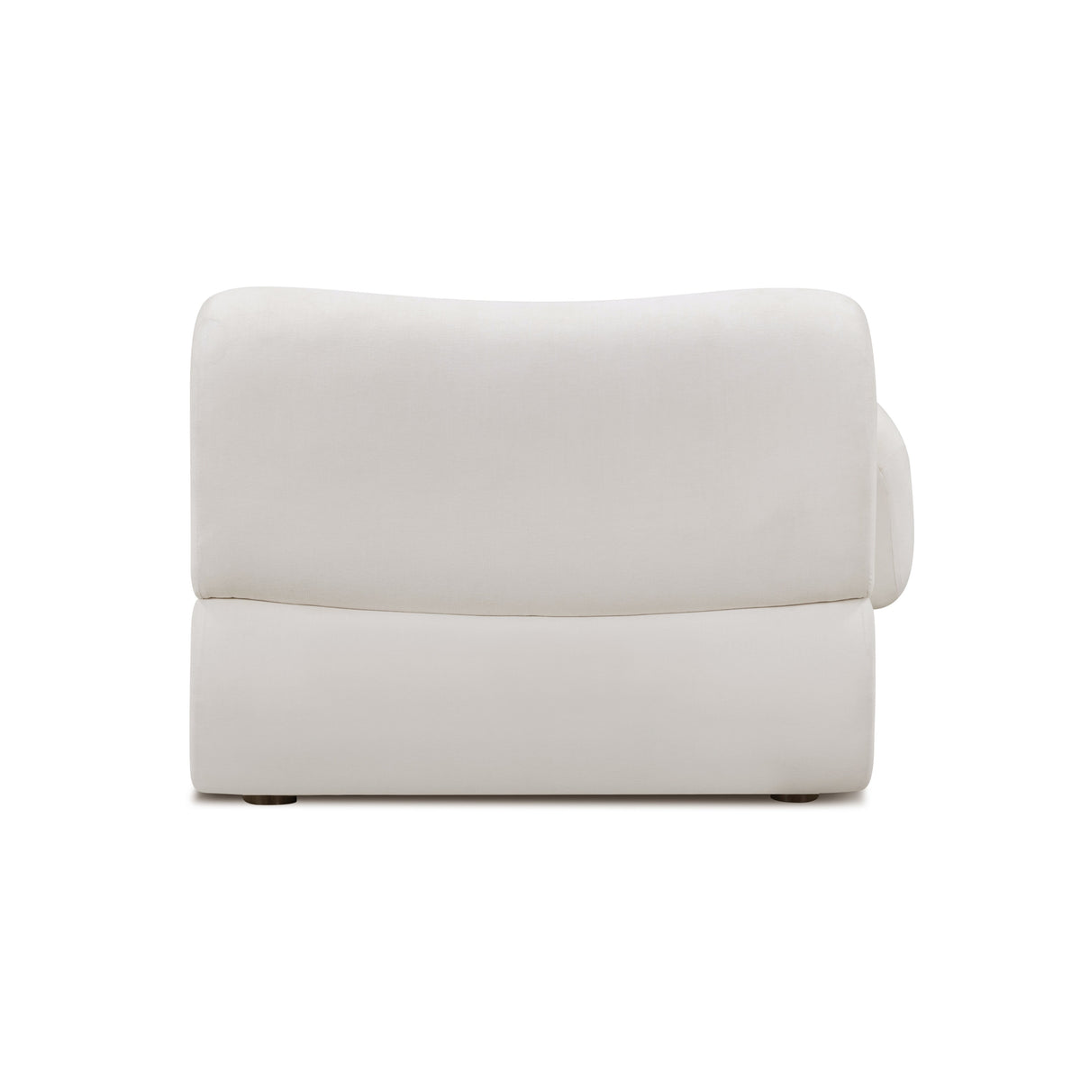 Zenith Cream Upcycled Contract-Grade Fabric LAF Corner Chair by TOV Furniture – photo 5 of 8