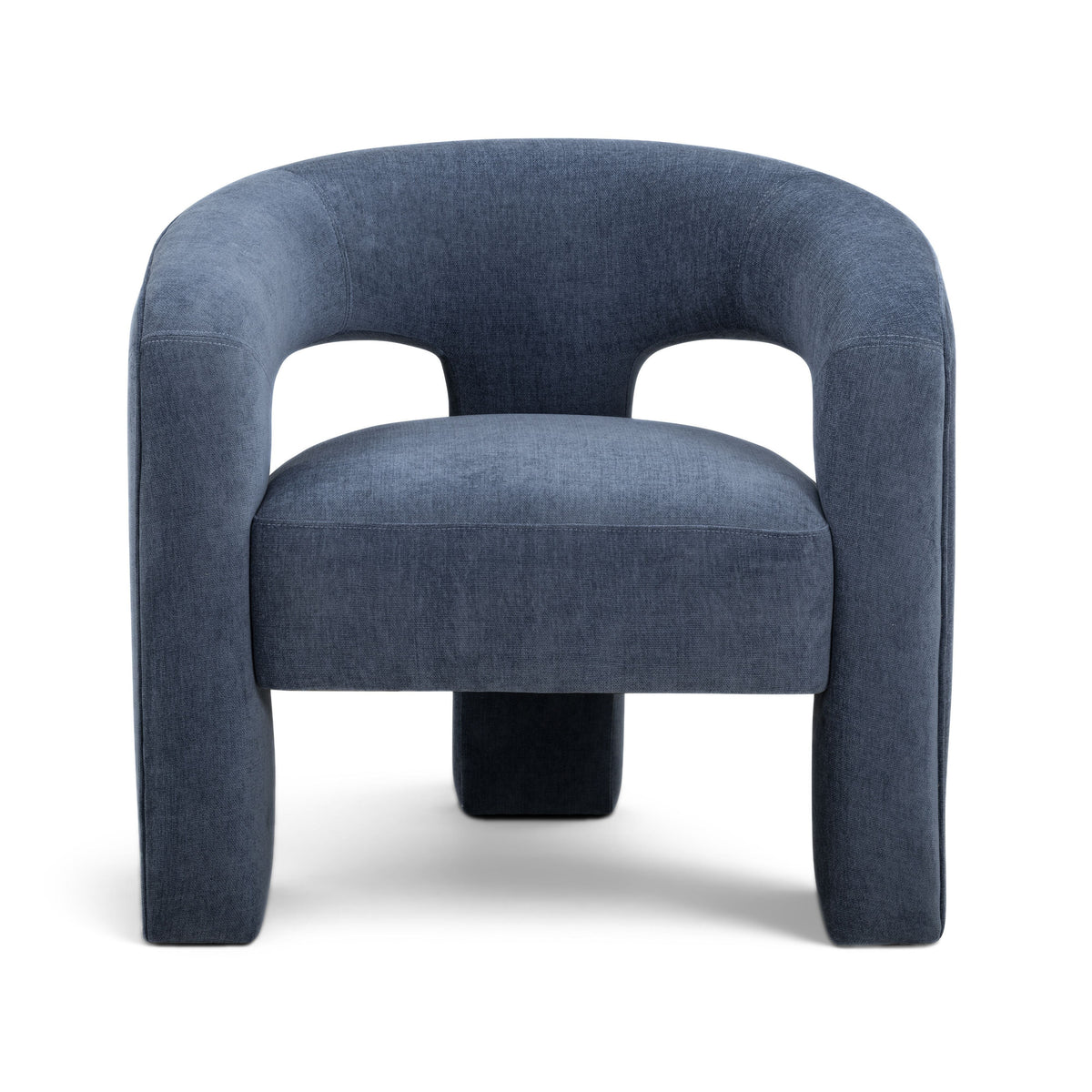 Malone Blue Denim Performance Chenille Accent Chair by TOV Furniture – photo 1 of 6