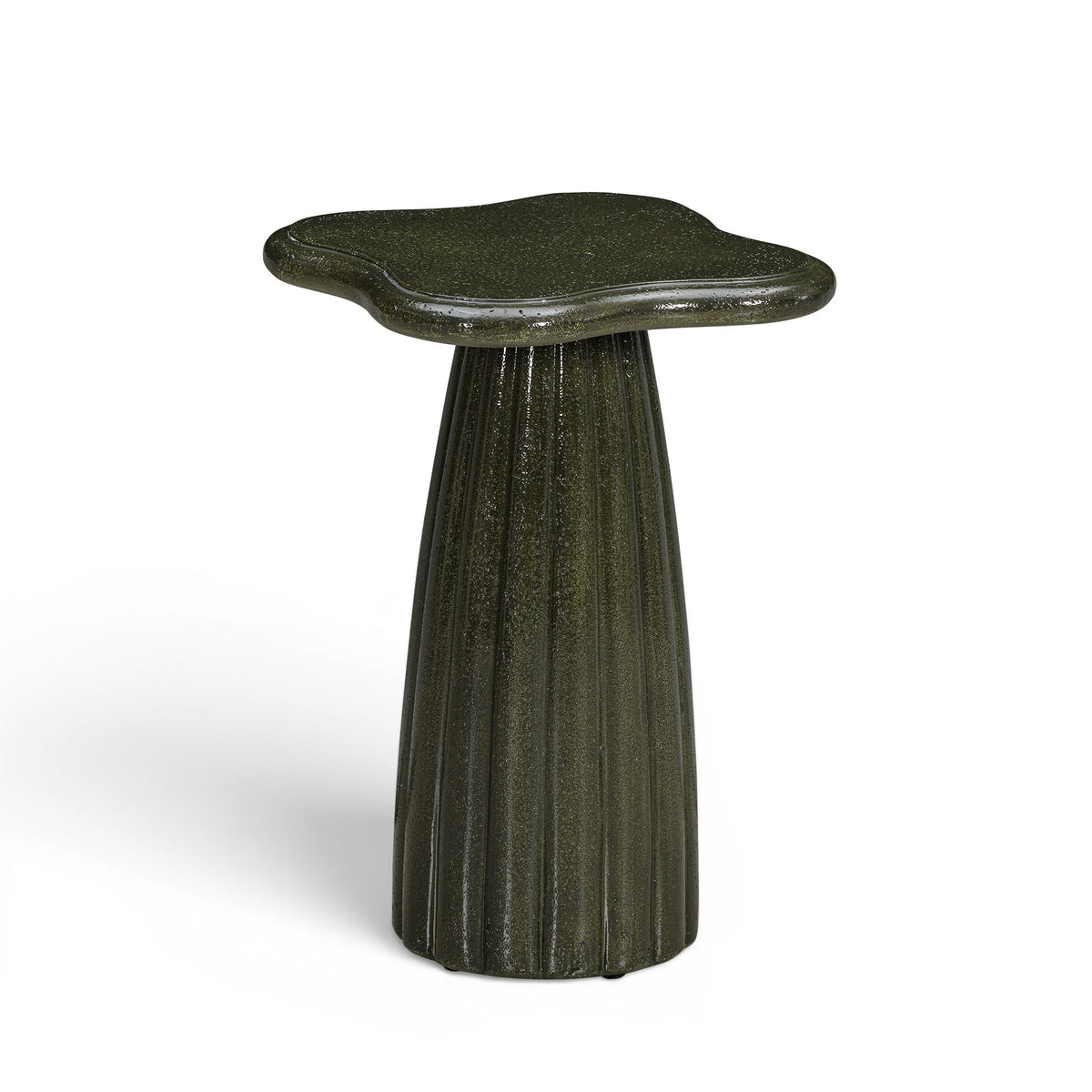 Addison Green Concrete Indoor/Outdoor Side Table by TOV Furniture – photo 2 of 5